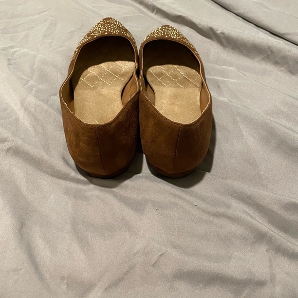 Women’s Jaclyn Smith Flats; Size 8; Brown & Gold - Picture 2 of 5